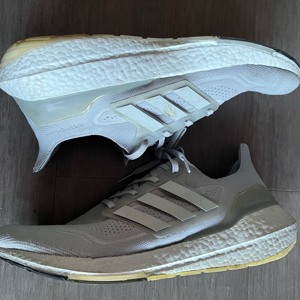 Adidas Gray Ultraboost Running Shoes size 15